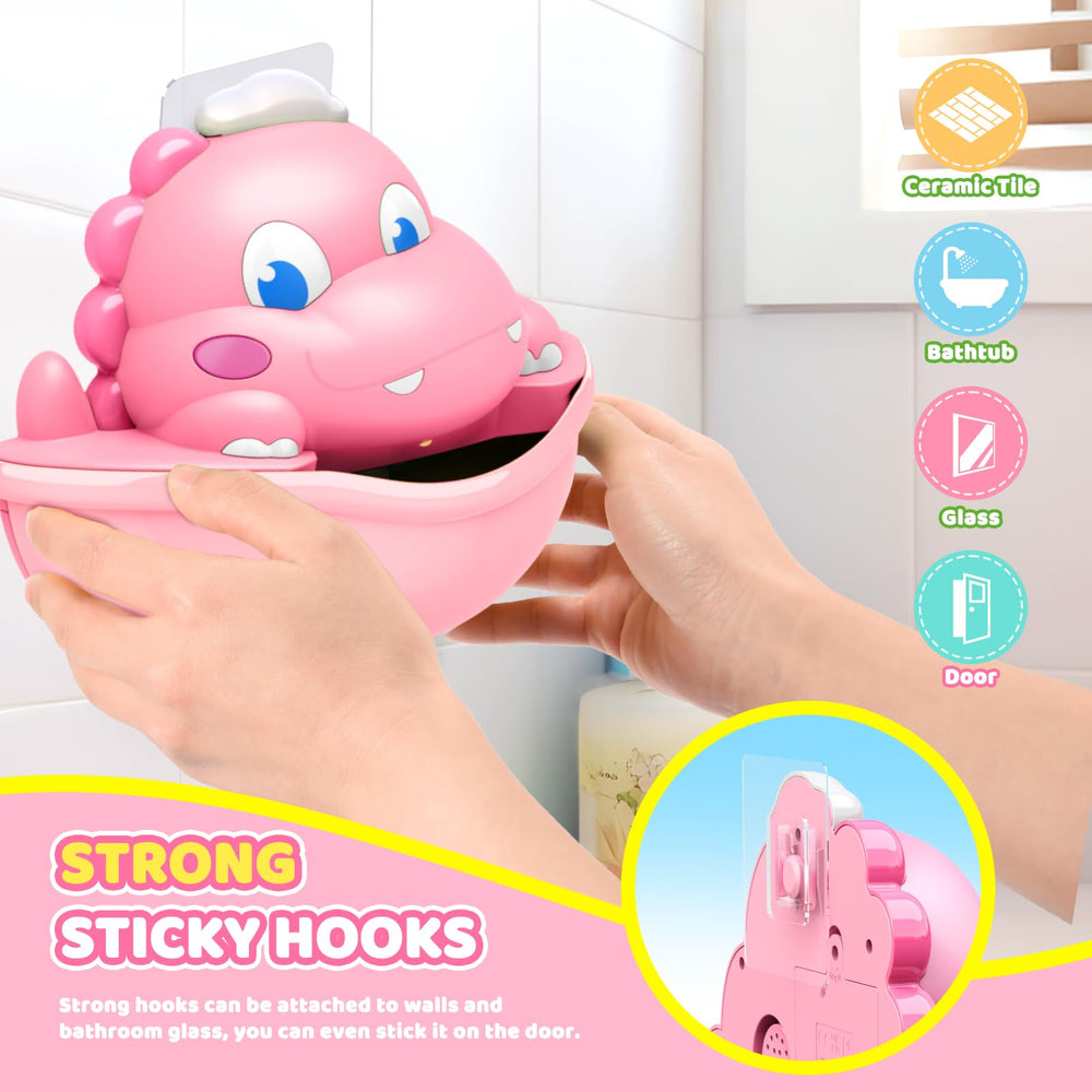 Diyfrety dinosaur bath toy engages toddlers during tub time