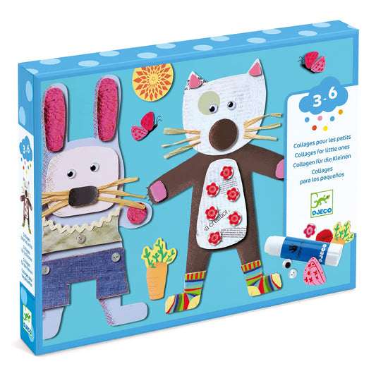 Djeco collages for little ones rainy day activity promotes creative play at home