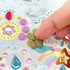 DJECO DIY Like A Princess Crown Kit—sparkling mosaic stickers boost embellishment fun.