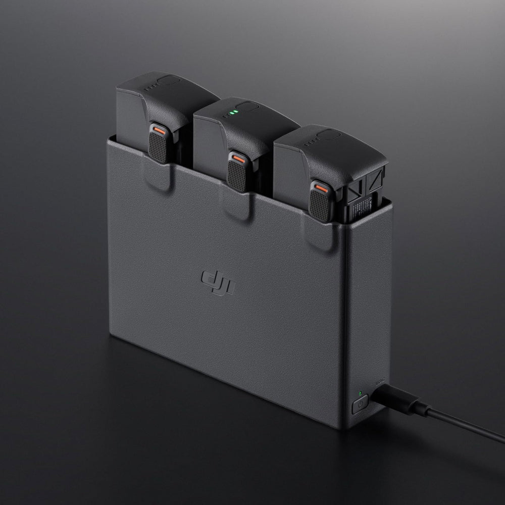 DJI Avata 2 Two-Way Charging Hub is compatible with 65W USB PD chargers.