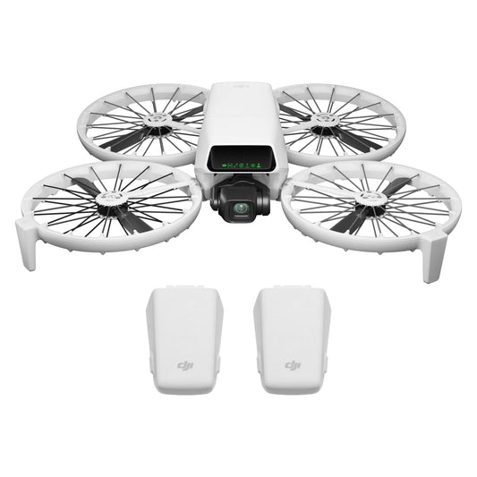 DJI Flip front view highlighting the 4K camera for crisp landscapes