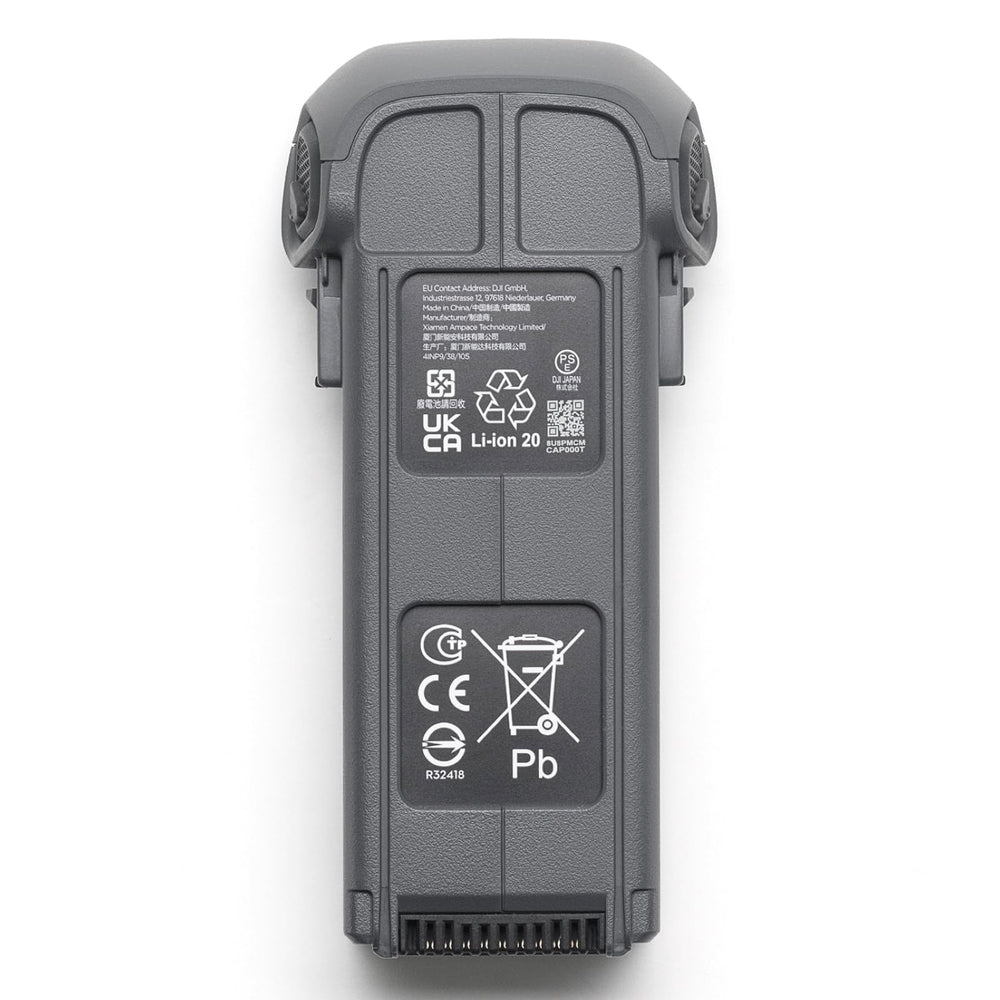 DJI Mavic 4 Pro intelligent flight battery front view for longer flights