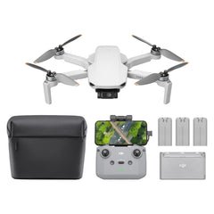 DJI Mini 4K drone with 4K camera captures crisp aerial footage for adventures
