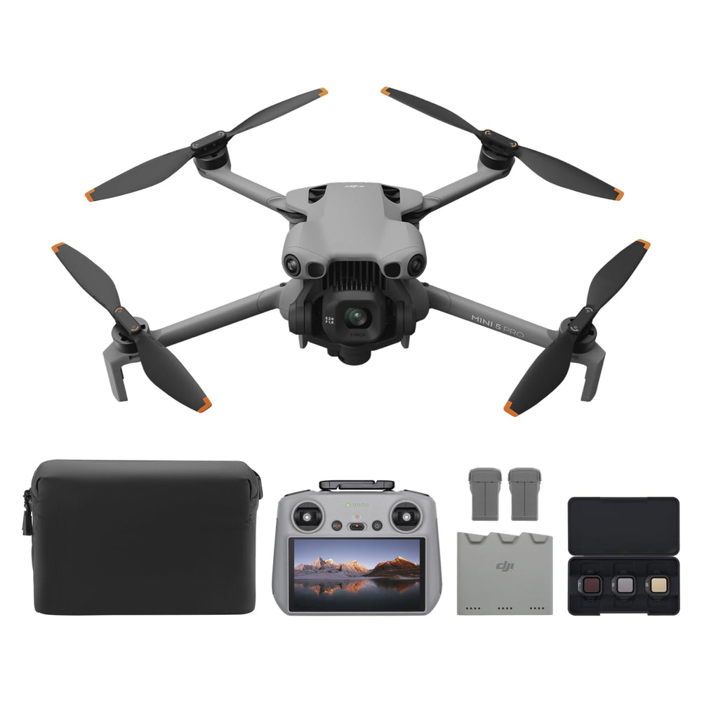 DJI Mini 5 Pro folded palm size design for portable travel