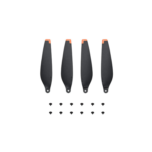 DJI Mini 4 Pro propellers box showing contents for quick setup and ready flight