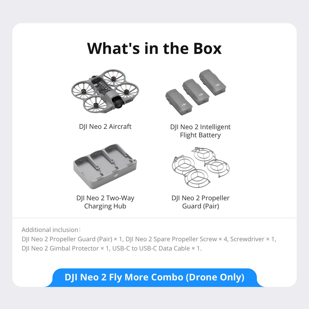 DJI Neo 2 Fly More hub extends outdoor flight time