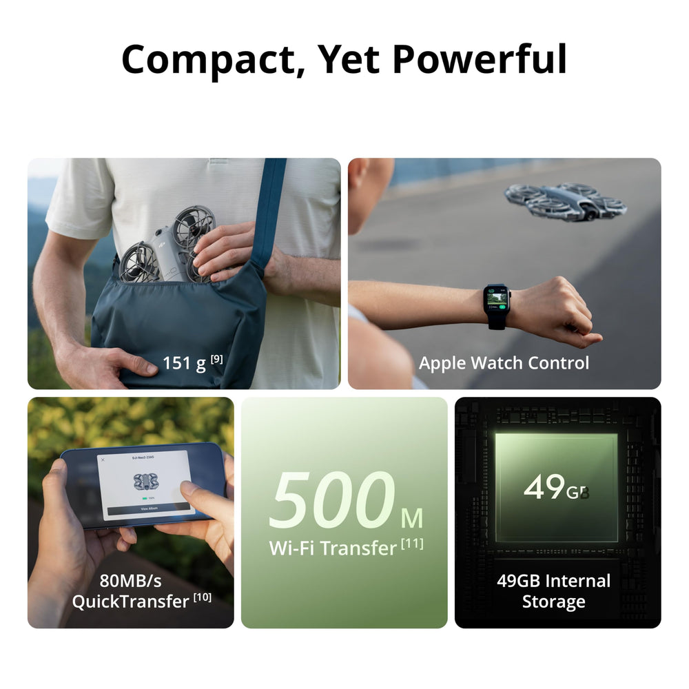 DJI Neo 2 Motion SelfieShot mode for quick selfies