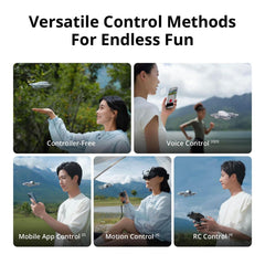 DJI Neo full-coverage guards keep indoor flights safe.