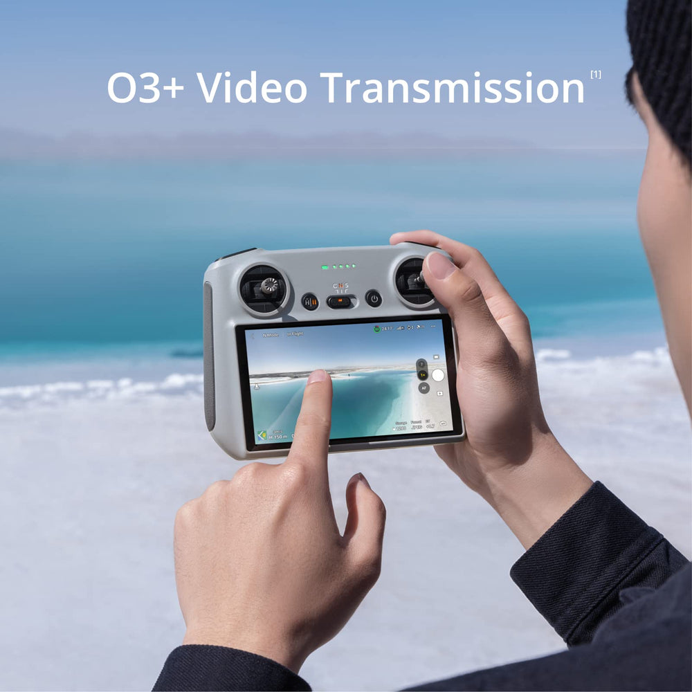DJI RC 5.5 inch FHD screen provides clear drone previews.