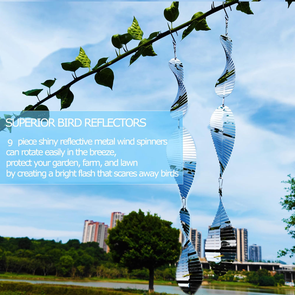 DJUAN Bird deterrent garden ornament shines in sun to deter birds