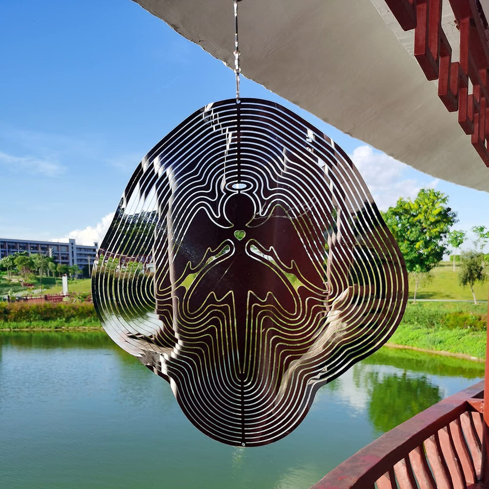 DJUAN yard bird-deterrent wind spinner brightens outdoor space