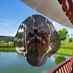 DJUAN yard bird-deterrent wind spinner brightens outdoor space