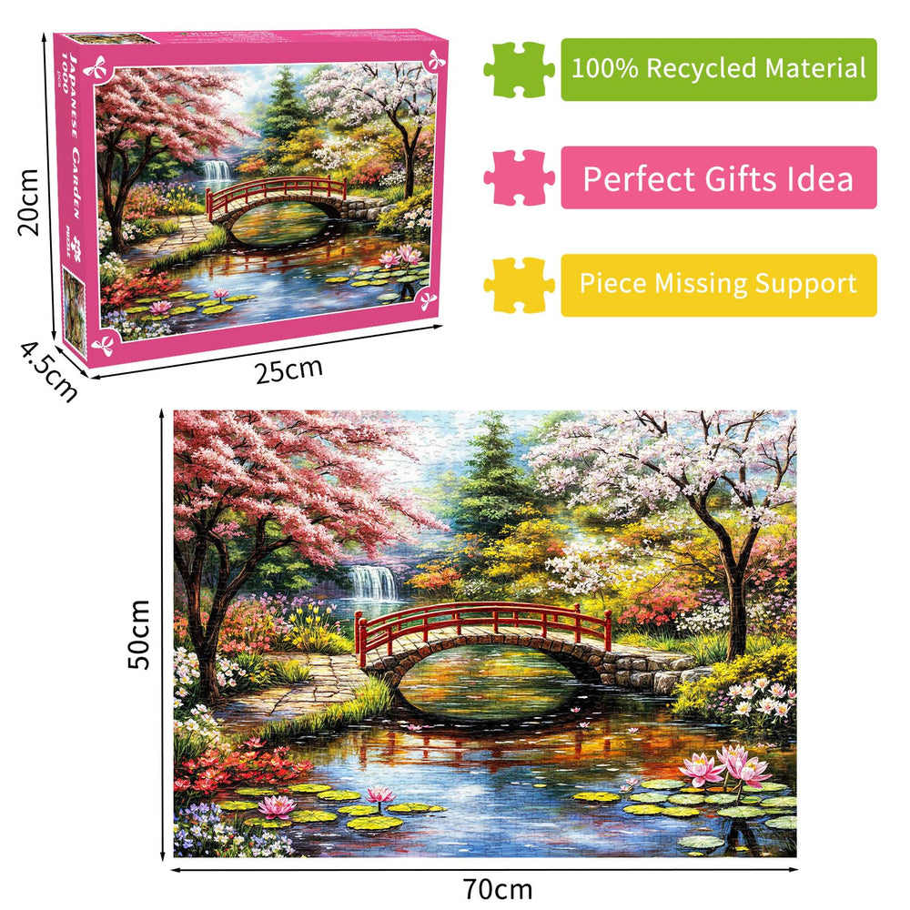 DKijoys Water Lilies pond scene supports relaxation and focus during puzzling.