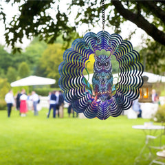 DKJOCKY ornament gift owl wind spinner suitable for birthdays and housewarming.