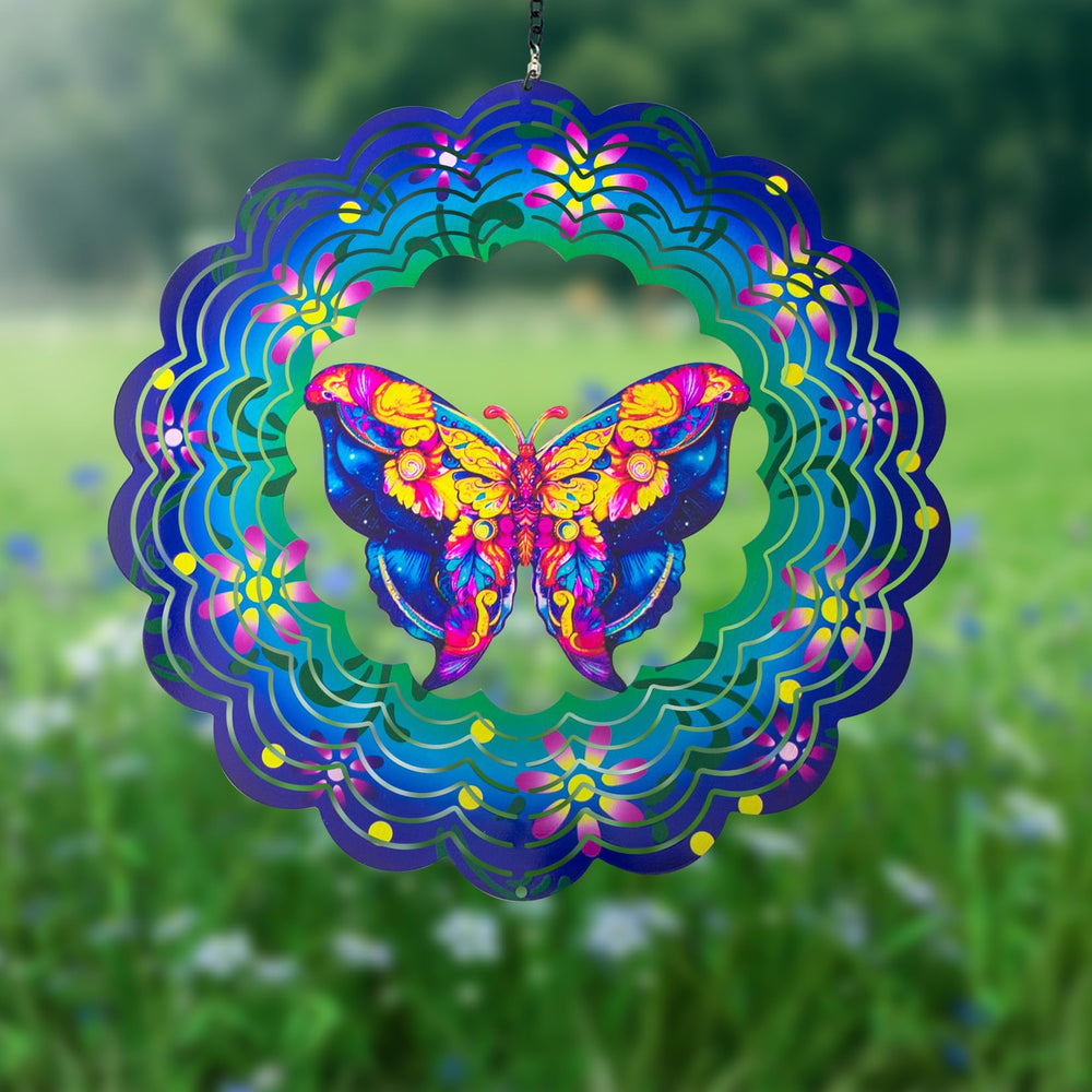 DKJOCKY smooth-rotation kinetic art spinner in a gentle breeze.