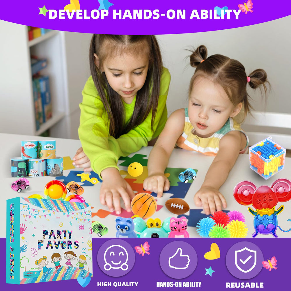 DKZ pop bracelet set delivers tactile fun for parties and classrooms.