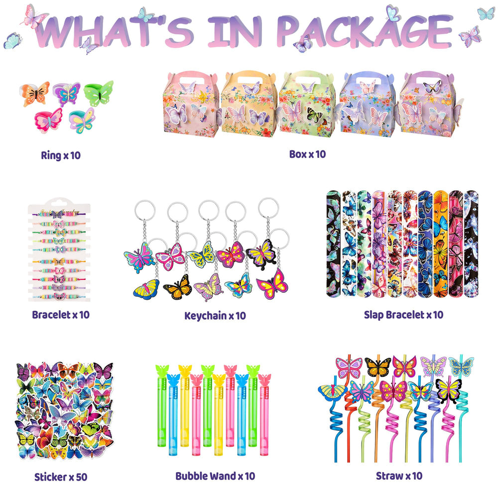 DMIGHT butterfly straws add whimsy to cups at girls' parties.