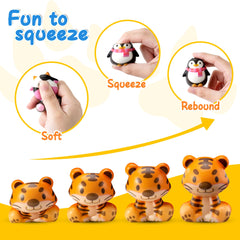 DMIGHT Safari tiger squishy promotes focus during learning activities