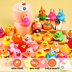 Dmsky rubber ducks as jeep decor and bath companions