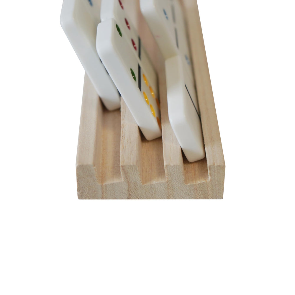 DNB Sports tray detail highlights natural wood grain and sturdy construction.