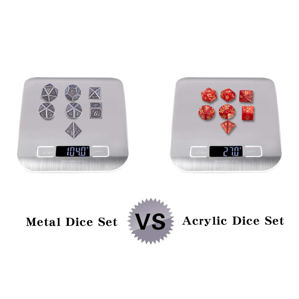 DNDND D6 die detail emphasizing durability and weight