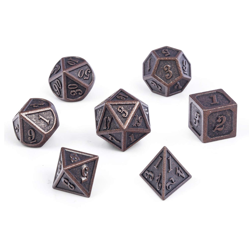 DNDND dice rolling on a wooden table, ready for a session.