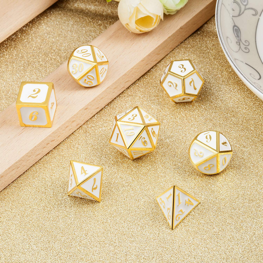 Durable DNDND dice suitable for D&D, Pathfinder, and other tabletop campaigns.