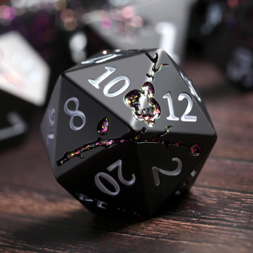 DNDND gift metal case with foam liner keeps dice secure during transport.