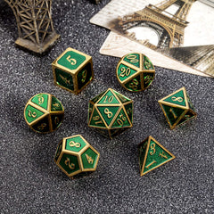 DNDND green enamel D12 die, reliable results during campaigns.