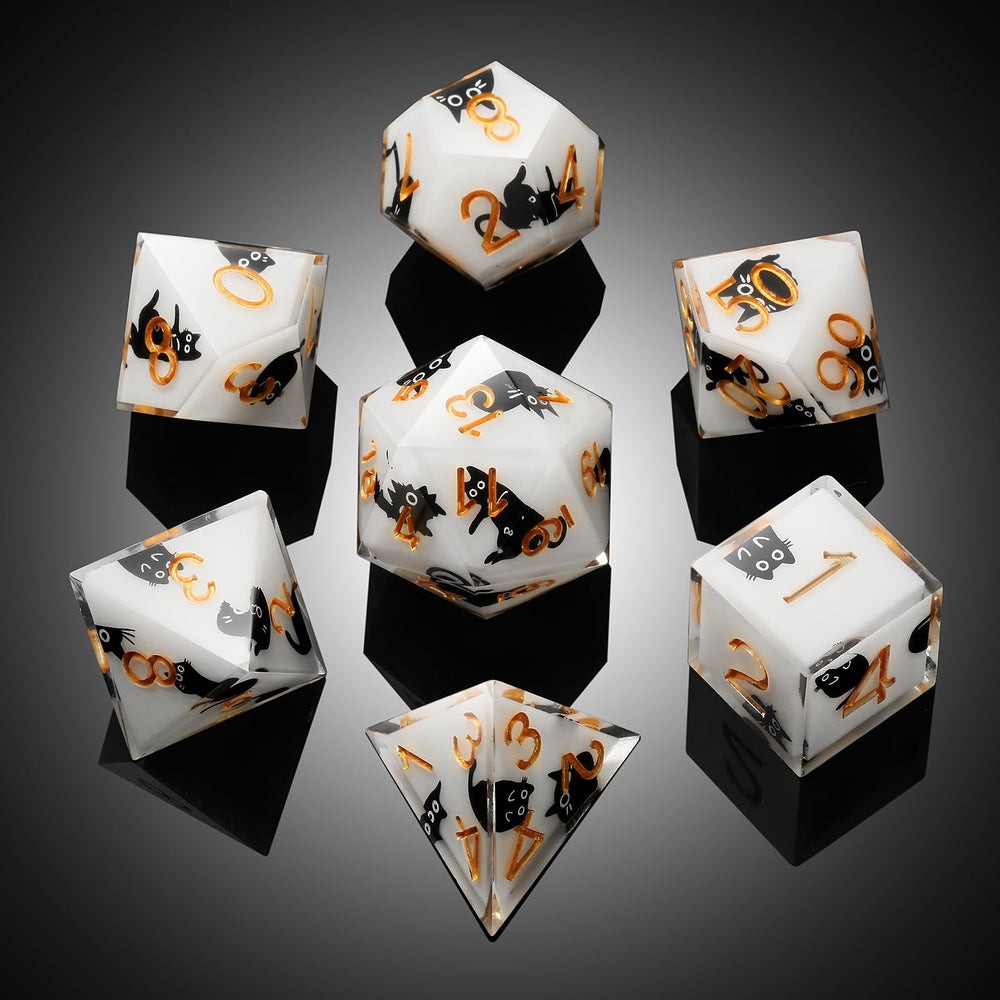 DNDND handcrafted resin dice balance for smoother throws
