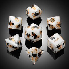 DNDND handcrafted resin dice balance for smoother throws