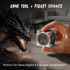 DNDND Helmed Horror face spinner cube elevates dramatic moments and momentum.