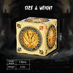 DNDND Spinner dice weight and balance testing on a flat surface