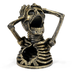 DNDND copper skull dice tower interior stairs visible for consistent dice flow
