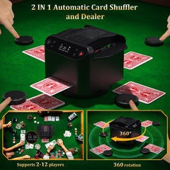 Dnin wireless remote draw enables distant players to receive a card quickly.