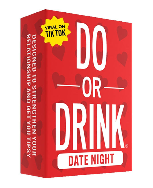 Do or Drink Date Night cards box ready for romantic game night.
