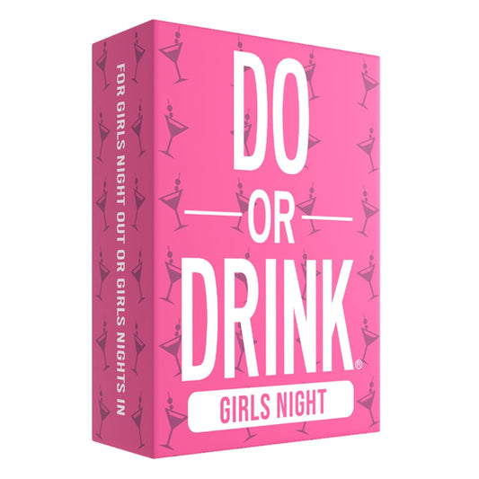 Do or Drink Girls Night card deck close-up for fun challenges and party vibes