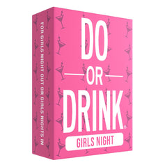 Do or Drink Girls Night card deck close-up for fun challenges and party vibes