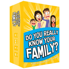 DO YOU REALLY KNOW YOUR FAMILY? pack shot - perfect for family nights and easy setup.