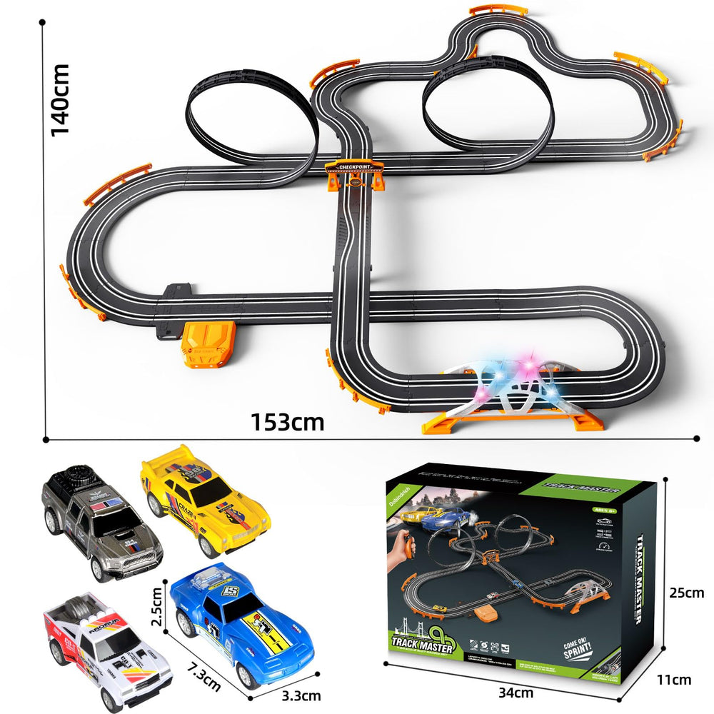 Dobindrich full setup shows an immersive racing layout ready to entertain kids.