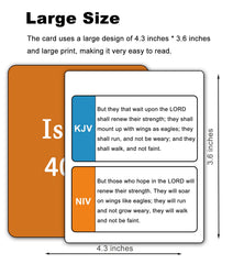 Docdeer Bible flashcards waterproof matte finish ideal for travel and daily use.