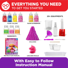 Doctor Jupiter fluffy slimes explore texture and non-Newtonian behavior through safe mixing