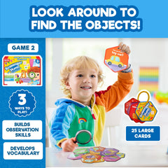 Doctor Jupiter bright illustrations on the box attract young learners.