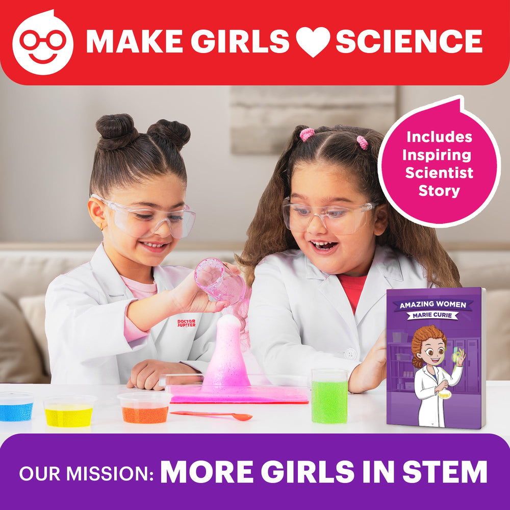 Doctor Jupiter Girls Explosive Science Kit Unicorn Mystery Blast sparks imagination with safe experiments