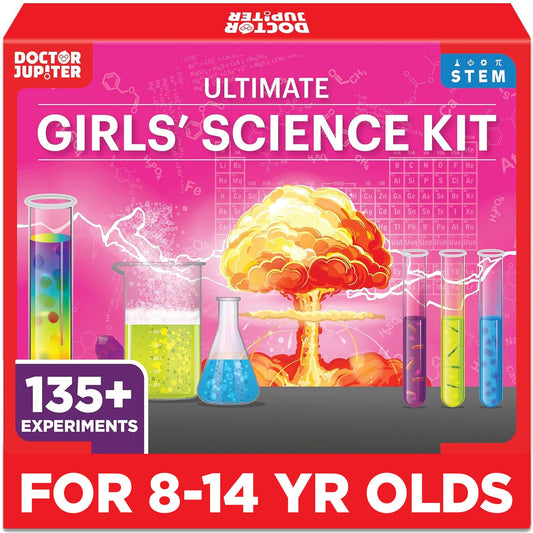 Doctor Jupiter Girls' Science Kit with 135+ experiments sparks curiosity and hands-on learning.