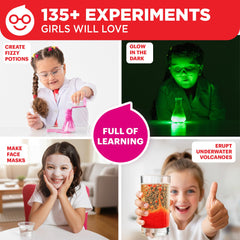 Volcano experiment setup from Doctor Jupiter kit illustrating exciting reactions.