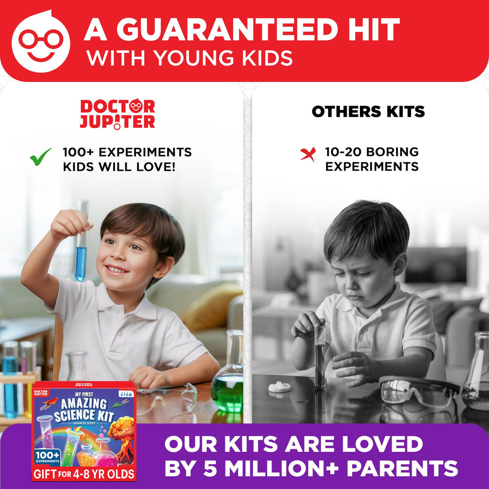 Well-illustrated manuals guide kids and adults through each experiment.