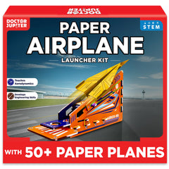 Doctor Jupiter Paper Airplane Kit launcher ready for fast, classroom-friendly flights.