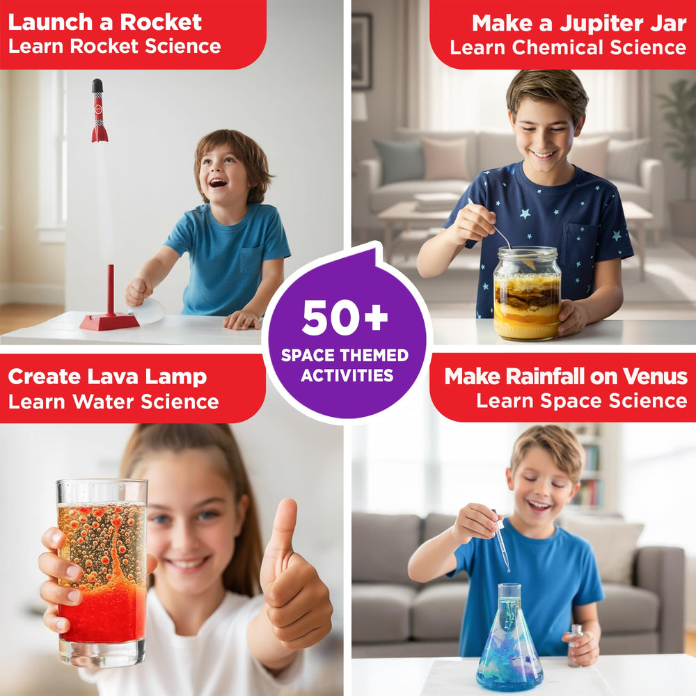 Doctor Jupiter Space Science Kit rocket launch projects fuel space curiosity safely.