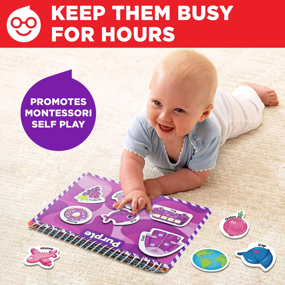 Doctor Jupiter travel-friendly busy book designed for mess-free learning on the go.